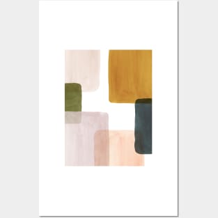 Abstract color blocks Posters and Art